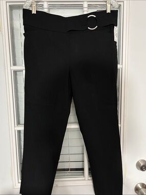 Maurices Black Capris with Fold-Over Waist Detail
